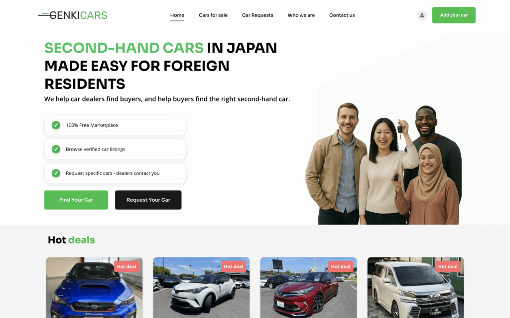 Aperçu du projet GenkiCars